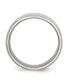 Stainless Steel Polished Brushed Center 8mm Edge Band Ring