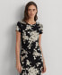 ფოტო #3 პროდუქტის Women's Floral Jersey Twist-Front Midi Dress