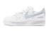 Фото #2 товара 【定制球鞋】 Nike Air Force 1 Low 空军一号 学院风 减龄风 爱心涂鸦 特殊鞋盒 低帮 板鞋 男款 蓝白 / Кроссовки Nike Air Force CW2288-111