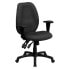 Фото #4 товара High Back Gray Fabric Multifunction Ergonomic Executive Swivel Chair With Adjustable Arms