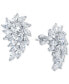 ფოტო #1 პროდუქტის Cubic Zirconia Cluster Drop Earrings in Sterling Silver