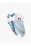 3'lü Patik Çorap Seti Çilek Desenli