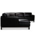 Virton 136" 4-Pc. Leather Chaise Sectional Sofa, Created for Macy's