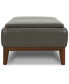 Фото #6 товара Jollene Leather Ottoman with Wood Trays, Created for Macy's