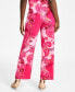 Фото #2 товара Women's Printed Pull On Knit Pants, Created for Macy's