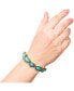 ფოტო #3 პროდუქტის Womens Turquoise Stone Slider Bracelet - Oxidized Gold-Tone or Silver-Tone Lariat Bracelet with Turquoise Accents