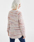 ფოტო #2 პროდუქტის Petite Space-Dyed Waffle-Knit Crewneck Sweater, Created for Macy's