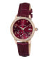 ფოტო #1 პროდუქტის Women's Ruby Genuine Leather Band Watch 1141ERUL