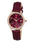 Women's Ruby Genuine Leather Band Watch 1141ERUL