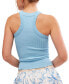 ფოტო #2 პროდუქტის Women's Ribbed Seamless Scallop-Hem Tank