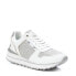 ფოტო #1 პროდუქტის Women's Casual Sneakers By White With Silver Accent