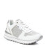 Фото #6 товара Women's Casual Sneakers By White With Silver Accent