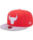Men's Red, Lavender Chicago Bulls 2-Tone Color Pack 9FIFTY Snapback Hat