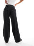 Mango boxer waistband tailored trousers in dark grey