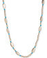 ფოტო #1 პროდუქტის Silver-Tone & Stone Beaded 32" Strand Necklace