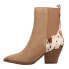 Vintage Havana Demarest Cow Pointed Toe Pull On Booties Womens Beige Casual Boot