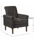 Фото #9 товара Кресло акцентное с широким полотном и прокатанными подлокотниками 510 Design Jeanie 30"