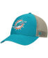 Men's Aqua Miami Dolphins Flagship MVP Snapback Hat Голубой - фото #1