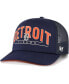 Фото #2 товара Men's Navy Detroit Tigers Backhaul Foam Trucker Snapback Hat