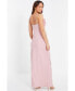 ფოტო #3 პროდუქტის Women's Ruffle Halter Neck Ruched Maxi Dress