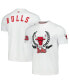 Фото #1 товара Men's and Women's White Chicago Bulls Heritage Crest T-shirt