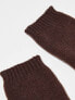 Фото #7 товара My Accessories arm warmers in chocolate brown