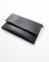 Фото #3 товара True Decadence minimal envelope clutch bag in black