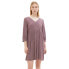 TOM TAILOR 1037933 V-Neck 3/4 Sleeve Dress