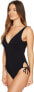 Фото #2 товара Vilebrequin Womens 180178 Fluette Tuxedo One-Piece Swimsuit Black Size XS