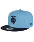 Фото #1 товара Men's Light Blue/Navy Tigres de Quintana Roo Mexico League On Field 59FIFTY Fitted Hat