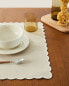 Фото #3 товара Scalloped cotton and linen placemat