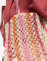 Accessorize vertical stripe tote bag in pink