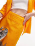 Фото #7 товара Topshop linen blend pelmet skirt in mango