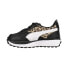 Фото #5 товара Puma Cruise Rider Summer Roar Lace Up Toddler Girls Black Sneakers Casual Shoes