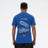 New Balance Men's 9060 Sketch T-Shirt Blue Size S