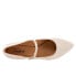 Trotters Hester T2007-270 Womens Beige Wide Canvas Mary Jane Flats Shoes 11
