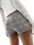 ASOS DESIGN jacquard hotpants in check Mixed check, M - фото #7