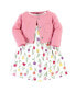 Фото #5 товара Toddler Girls Cotton Dress and Cardigan Set, Spring Tulips