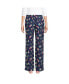 ფოტო #2 პროდუქტის Women's Tall Print Flannel Pajama Pants