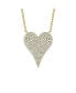 ფოტო #1 პროდუქტის Sterling Silver with Pave Cubic Zirconia Heart Layering Necklace