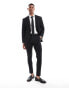 Фото #1 товара ASOS DESIGN skinny linen mix suit trousers in black