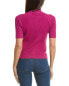 Monrow Rib Cutout Sweater Women's Pink Xs