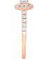 ფოტო #13 პროდუქტის Diamond Halo Bridal Set (1 ct. t.w.) in 14k White, Yellow or Rose Gold