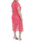 ფოტო #3 პროდუქტის Women's Lace Midi Shirtdress