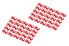 Фото #1 товара Аксессуары кабельные Digitus Farbclips для Патч-кабелей - Красный