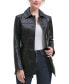 Plus Size Sofia Leather Car Coat