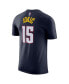 Фото #2 товара Men's Nikola Jokic Navy Denver Nuggets Icon 2022, 23 Name and Number T-shirt