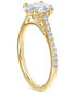 Фото #3 товара Кольцо Forevermark Diamond Cathedral Solitaire Oval-Cut Pavé