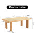 Фото #8 товара Rectangular Rattan Table with Wooden Legs