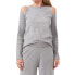 Фото #1 товара Vince Camuto Women Cold Shoulder Sweater in Silver Heather Silver Heather Size S